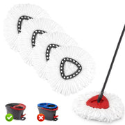 4 Pack Spin Mop Head Replacement