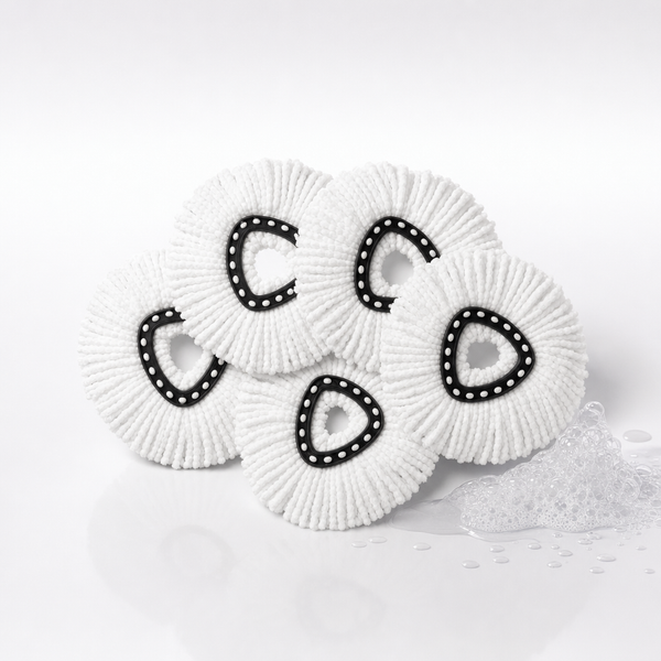 8 Pack Spin Mop Head Replacement