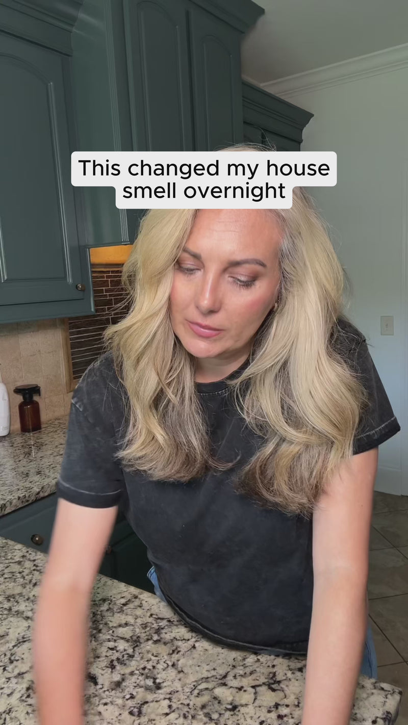 Woman discussing home fragrance in a Blyss website video